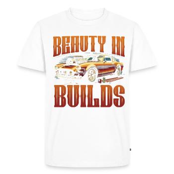 Restauration automobile beauté dans les constructions - T-shirt Premium bio Homme - blanc - Devant - Nico (187cm)