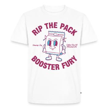 Rip The Pack Booster Fury Déballe Joy BoosterLife - T-shirt Premium bio Homme - blanc - Devant - Nico (187cm)