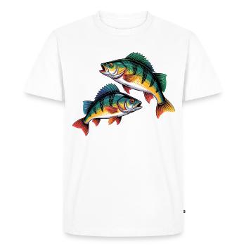 two perch - Men's Premium Organic T-Shirt - white - Front - Nico (187cm)