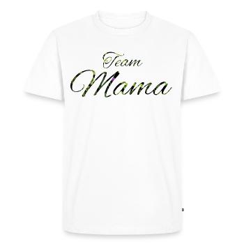 Bonne Année Green Leaves Script - Men's Premium Organic T-Shirt - white - Front - Nico (187cm)