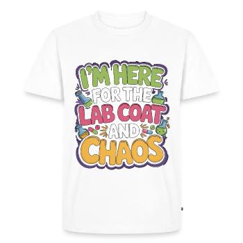 Pharmacist Student I'm Here For The Pharmaceutical - Men's Premium Organic T-Shirt - white - Front - Nico (187cm)