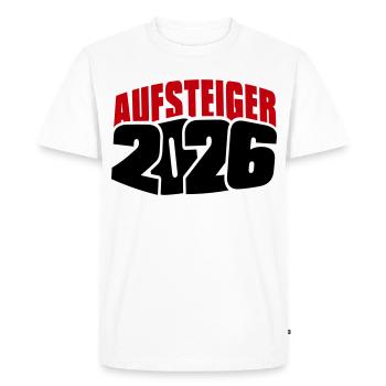Promu Promotion 2026 - T-shirt Premium bio Homme - blanc - Devant - Nico (187cm)