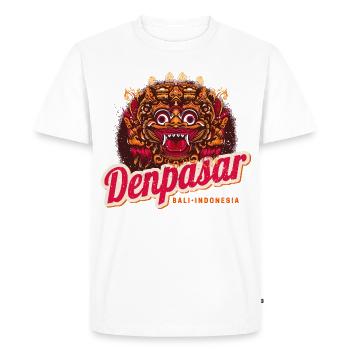 Souvenir rétro Barong de Denpasar Bali Indonésie - T-shirt Premium bio Homme - blanc - Devant - Nico (187cm)