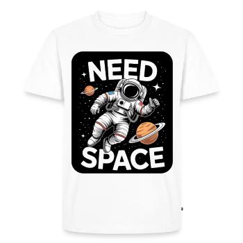 Besoin d’un motif astronaute spatial - T-shirt Premium bio Homme - blanc - Devant - Nico (187cm)