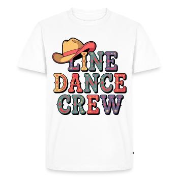 Line Dance Team - Men's Premium Organic T-Shirt - white - Front - Nico (187cm)