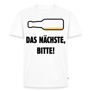 The next thing, please! (Beer / Beer / POS 2C) - Men's Premium Organic T-Shirt - white - Front - Nico (187cm)