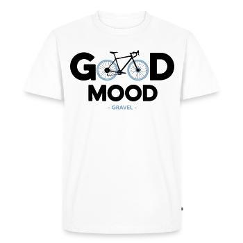 Vélo vélo good mood sport cycliste gravel - Men's Premium Organic T-Shirt - white - Front - Nico (187cm)