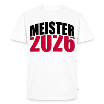 Champion 2026 Championship - Men's Premium Organic T-Shirt - white - Front - Nico (187cm)
