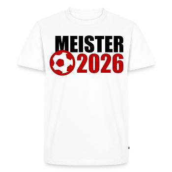 Champion 2026 Championship - Men's Premium Organic T-Shirt - white - Front - Nico (187cm)
