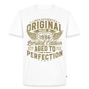 Cadeau d’anniversaire original de 1996 - T-shirt Premium bio Homme - blanc - Devant - Nico (187cm)