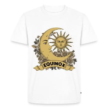 Equinox Renew Rebalance Rebirth Ostara - Men's Premium Organic T-Shirt - white - Front - Nico (187cm)