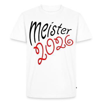 Champion 2026 Championship - Men's Premium Organic T-Shirt - white - Front - Nico (187cm)