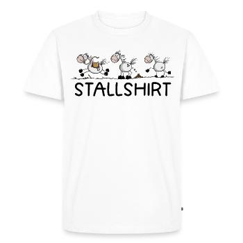 Écurie drôle de cheval chemise Homme bâton de cheval - T-shirt Premium bio Homme - blanc - Devant - Nico (187cm)