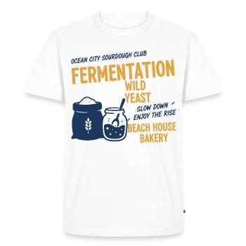 Sourdough Bread Baking Baker Sourdough Starter Jar - Men's Premium Organic T-Shirt - white - Front - Nico (187cm)