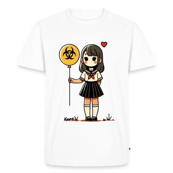 Biohazard Balloon Girl Sailor - Men's Premium Organic T-Shirt - white - Front - Nico (187cm)
