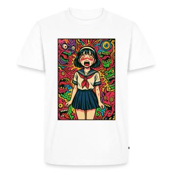 Monstre Night Sailor Girl - T-shirt Premium bio Homme - blanc - Devant - Nico (187cm)
