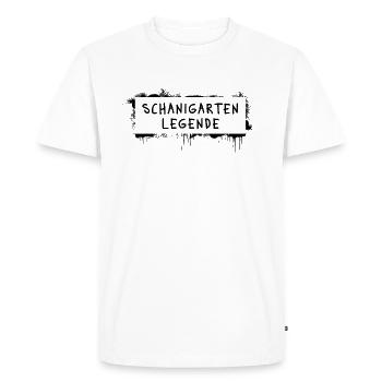 Légende du Schanigarten – Culte dialectal viennois - T-shirt Premium bio Homme - blanc - Devant - Nico (187cm)