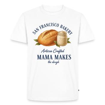 Sourdough Bread Baking Baker Mama Makes The Dough - Men's Premium Organic T-Shirt - white - Front - Nico (187cm)