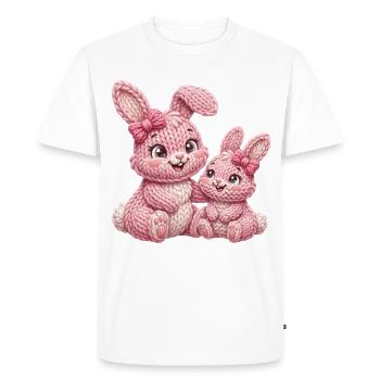 Enfants Lapins Enfants Lapins - Grande Sœur - T-shirt Premium bio Homme - blanc - Devant - Nico (187cm)