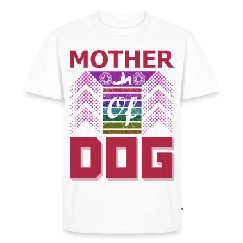 Shirt de la mère du chien drôle de maman de chien - T-shirt Premium bio Homme - blanc - Devant - Nico (187cm)