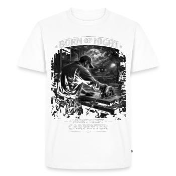 Born of Night Carpenter - Men's Premium Organic T-Shirt - white - Front - Nico (187cm)