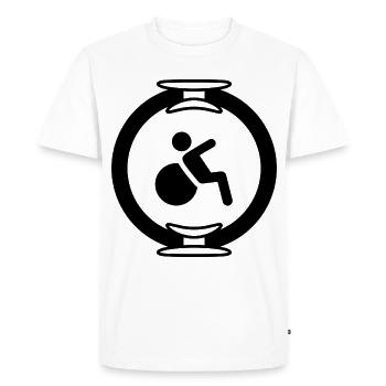 Pilates  - T-shirt Premium bio Homme - blanc - Devant - Nico (187cm)