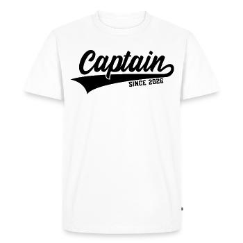 CAPITAINE 2026 CAPITAINE DEPUIS 2026 - T-shirt Premium bio Homme - blanc - Devant - Nico (187cm)