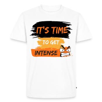 Il est temps de passer à un design de t-shirt intense. - T-shirt Premium bio Homme - blanc - Devant - Nico (187cm)