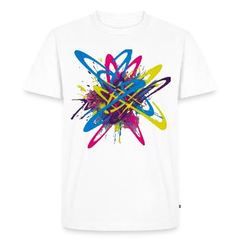 Explosion de couleurs de graffiti pour les amateurs d’art urbain - T-shirt Premium bio Homme - blanc - Devant - Nico (187cm)