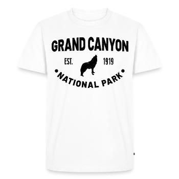 Grand Canyon National Park Established 1919 - Men's Premium Organic T-Shirt - white - Front - Nico (187cm)