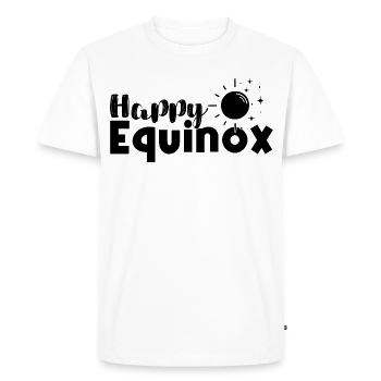 Happy Equinox Easter Ostara Blessings - Men's Premium Organic T-Shirt - white - Front - Nico (187cm)
