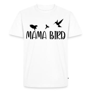 Maman Oiseau Shirt Mignonne Maman - T-shirt Premium bio Homme - blanc - Devant - Nico (187cm)