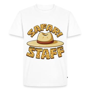 Personnel du safari, Animaux Fête au Zoo, Zoo de la Jungle Anniversaire - T-shirt Premium bio Homme - blanc - Devant - Nico (187cm)