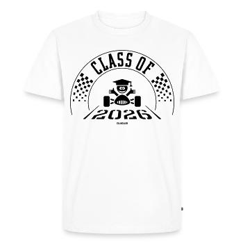 Class Of 2026 (Final Class Finish Black) - Men's Premium Organic T-Shirt - white - Front - Nico (187cm)