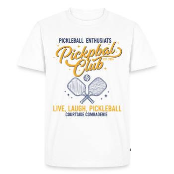 Pickleball player pickle ball love pickleball live - Men's Premium Organic T-Shirt - white - Front - Nico (187cm)