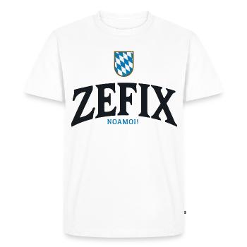 Cimier bavarois ZEFIX - T-shirt Premium bio Homme - blanc - Devant - Nico (187cm)