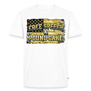 Gâteau au citron Free Speech - T-shirt Premium bio Homme - blanc - Devant - Nico (187cm)