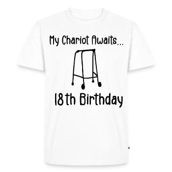 18th Birthday Party Funny 18 Years Old Birthday - T-shirt Premium bio Homme - blanc - Devant - Nico (187cm)