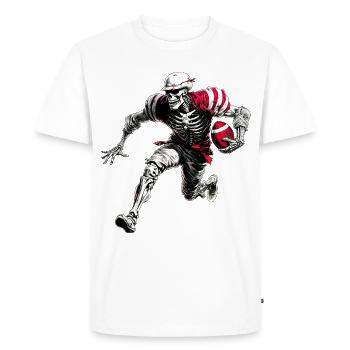 Skeletons Rugby Players - Men's Premium Organic T-Shirt - white - Front - Nico (187cm)