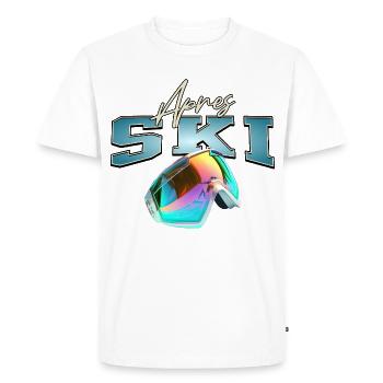 Après-ski - T-shirt Premium bio Homme - blanc - Devant - Nico (187cm)
