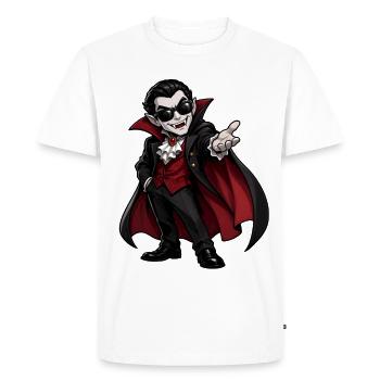 Vampire - T-shirt Premium bio Homme - blanc - Devant - Nico (187cm)