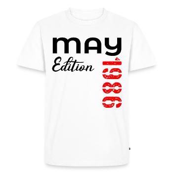 41e anniversaire mai 1986 - T-shirt Premium bio Homme - blanc - Devant - Nico (187cm)