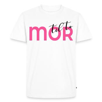 Mère de deux enfants - T-shirt Premium bio Homme - blanc - Devant - Nico (187cm)