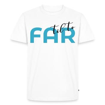 Father of two - Men's Premium Organic T-Shirt - white - Front - Nico (187cm)