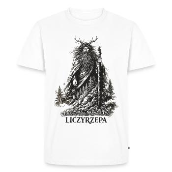 Liczyrzepa Mountain Spirit Legend - Men's Premium Organic T-Shirt - white - Front - Nico (187cm)