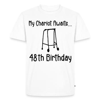 48th Birthday Party Funny 48 Years Old Birthday - Men's Premium Organic T-Shirt - white - Front - Nico (187cm)