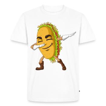 Tacon Shirt Tacon - T-shirt Premium bio Homme - blanc - Devant - Nico (187cm)