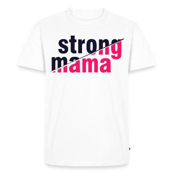 Chemise forte pour la fête des mères Maman - T-shirt Premium bio Homme - blanc - Devant - Nico (187cm)