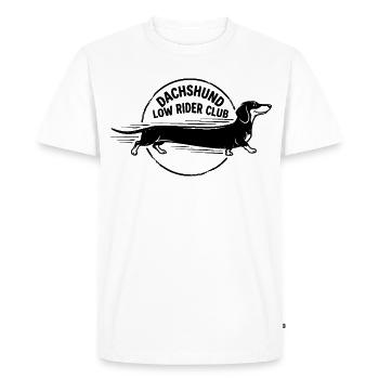 Dachshund Long Dog Club Design - Men's Premium Organic T-Shirt - white - Front - Nico (187cm)
