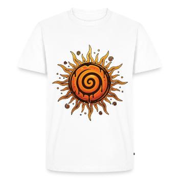 Litha Pagan Solstice d’été Midsommar - T-shirt Premium bio Homme - blanc - Devant - Nico (187cm)